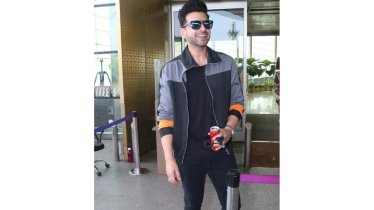 Karan Kundrra Amps Up His Style in a Casual Look at Mumbai Airport.