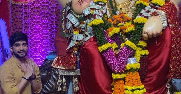 Actor Nikhil Bhambri Visits Andhericha Raja: A Divine Encounter.