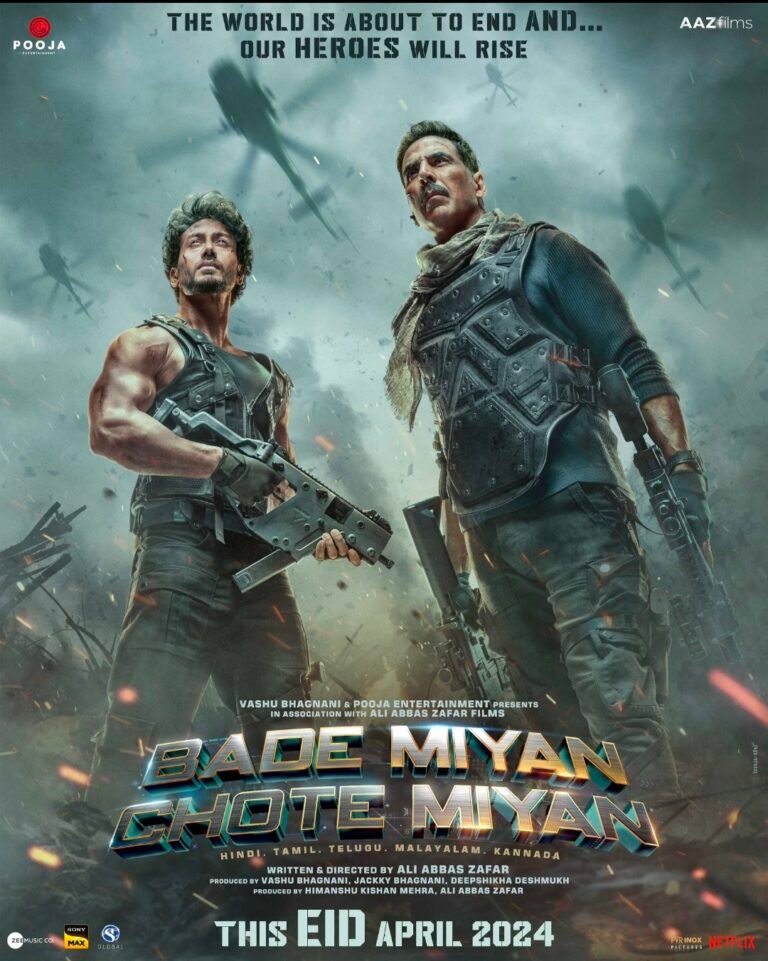 Intense Vibes: Akshay Kumar and Tiger Shroff Unveil First Poster for ‘Bade Miyan Chote Miyan’.
