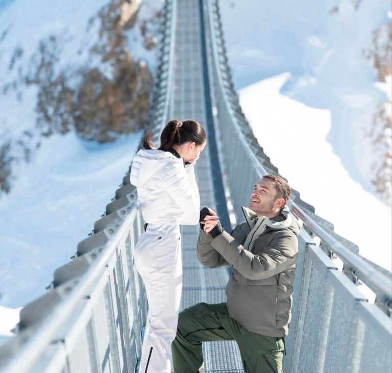 “Hell yeah” : Amy Jackson experienced a dreamy proposal from actor-musician Ed Westwick in Gstaad, Switzerland.
