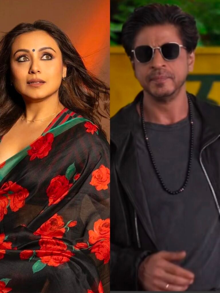 Shah Rukh Khan and Rani were spotted together on the red carpet, both elegantly attired in black.