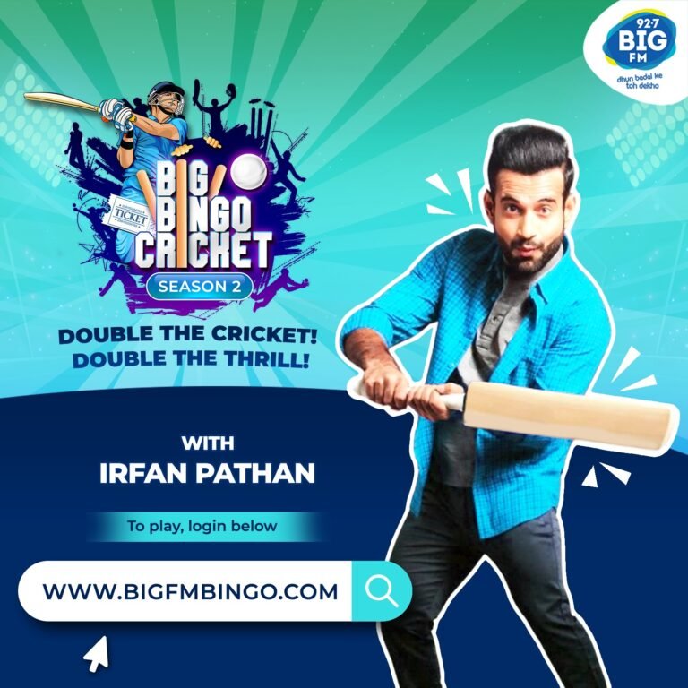 BIG FM presents BIG BINGO Cricket Season 2 with cricket maestro Irfan Pathan. BIG FM presents BIG BINGO Cricket Season 2 with cricket maestro Irfan Pathan.
