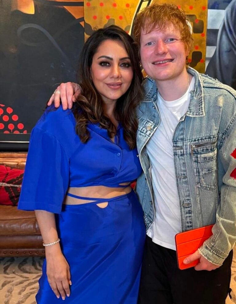 Ed Sheeran parties with Gauri Khan and Farah Khan at her Torii restaurant.