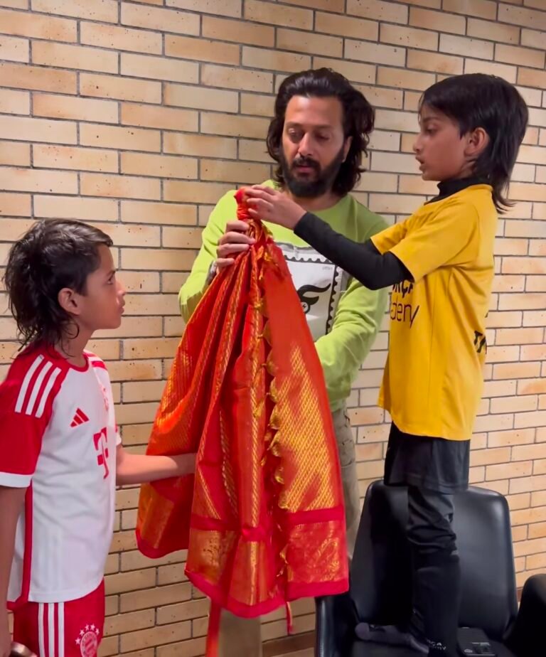 Bollywood’s Beloved Couple, Riteish Deshmukh and Genelia Deshmukh, Share Heartfelt Moments on Gudi Padwa.
