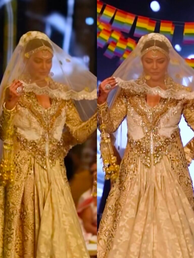 Sushmita Sen Shines as Showstopper in Bridal Attire, Leaving a Lasting Impression.