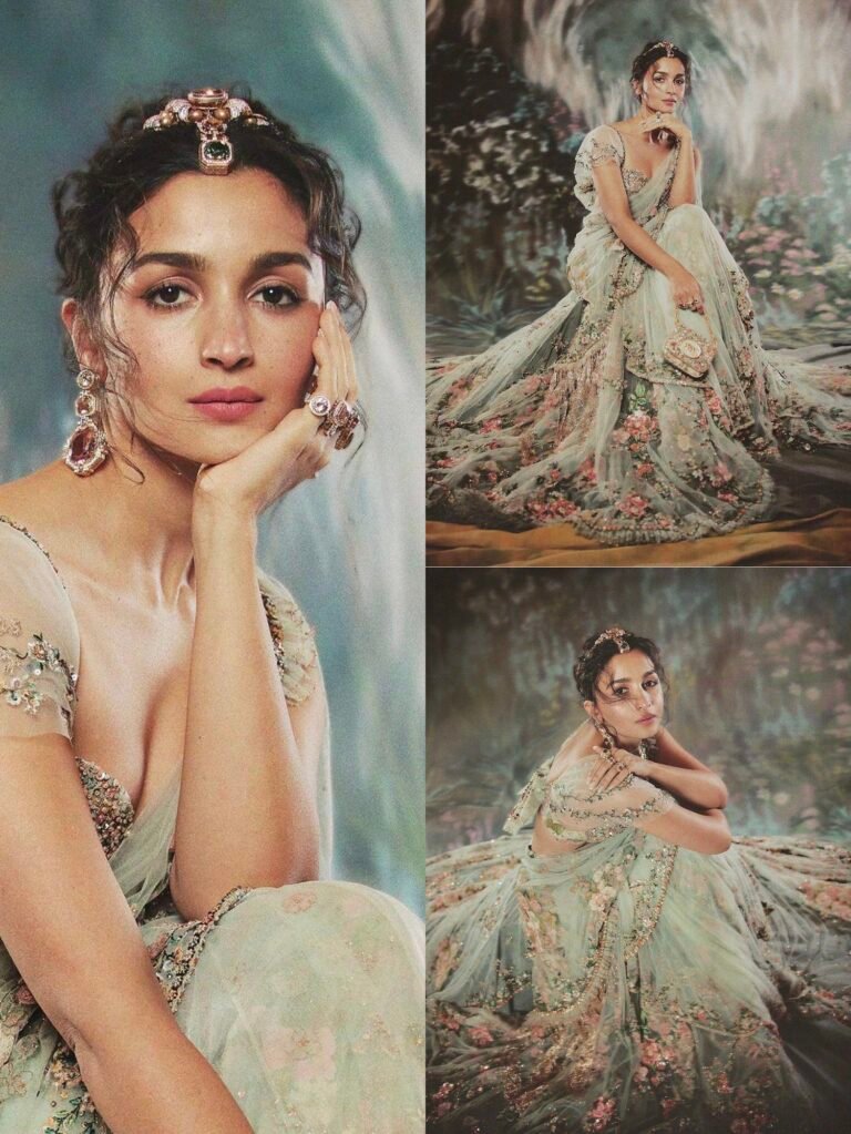 Alia Bhatt’s Met Gala saree, Crafted by 163 artisans.