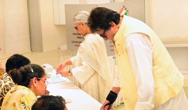 Amitabh Bachchan and Jaya Bachchan Seen Exercising Voting Rights in 2024 Lok Sabha Elections.