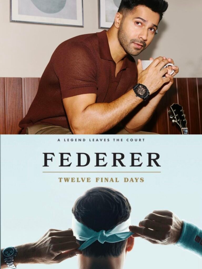 Varun Dhawan Prepares for the Release of “Federer: Twelve Final Days” Documentary
