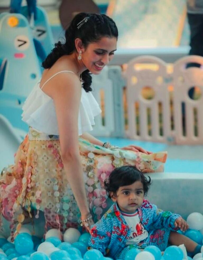 The first birthday of Veda, the daughter of Akash and Shloka Ambani, who will turn one on 31 May.