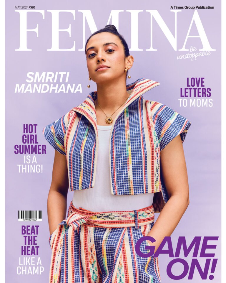 Find Exclusive Off-The-Field insights into Celebrated Cricketer Smriti Mandhana’s life in Femina’s May 2024 Issue.