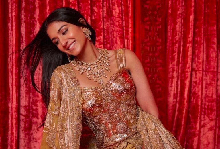 Radhika Merchant Shines in Contemporary Indian Attire by Anamika Khanna and Dolce & Gabbana.