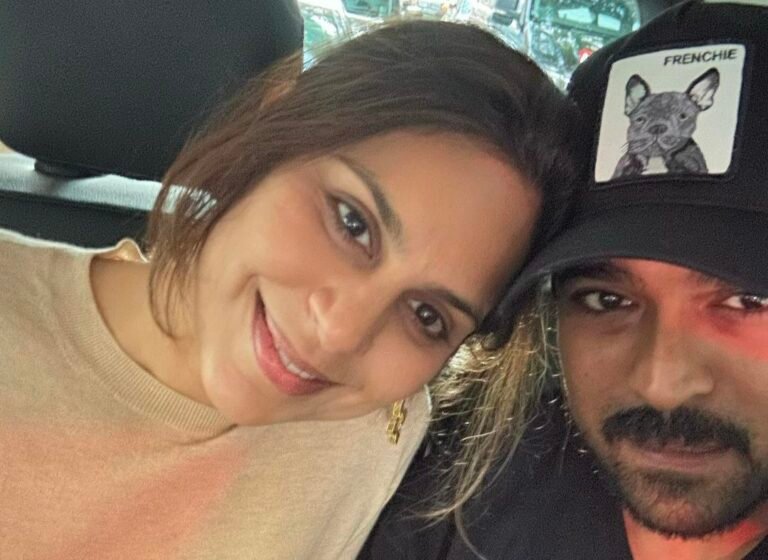 Ram dropped an adorable selfie with Upasana, and wished her saying, “Happy birthday kaara mummy!!”