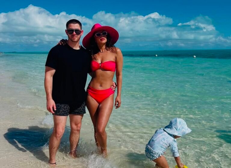 “Priyanka Chopra and Nick Jonas Celebrate New Year with Family, Bonfires, and Moana Re-runs During Relaxing Beachside Staycation”