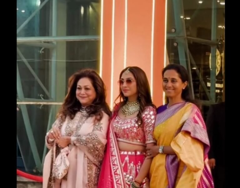 Tina Ambani Stuns in Pastel Pink Lehenga at Aadar Jain & Alekha Advani’s Mehendi Ceremony