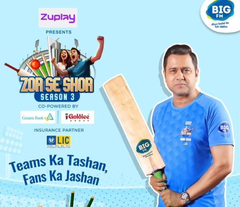 BIG FM TAKES CRICKET FEVER TO THE NEXT LEVEL WITH ZOR SE SHOR SEASON 3 WITH AAKASH CHOPRA