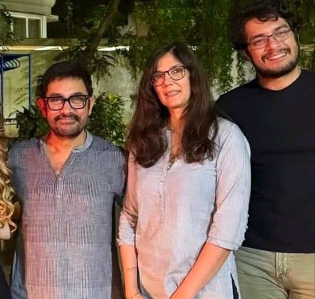 Aamir Khan Enjoys Sunday Lunch Outing with Girlfriend Gauri Spratt and Son Azad in Mumbai Aamir Khan Enjoys Sunday Lunch Outing with Girlfriend Gauri Spratt and Son Azad in Mumbai