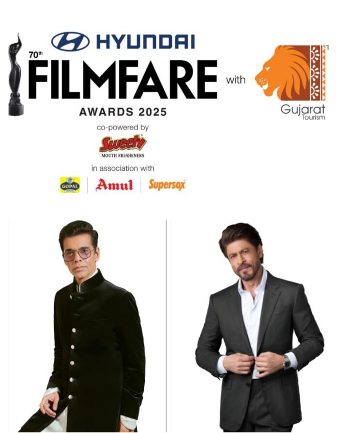 Shah Rukh Khan Karan Johar and Maniesh Paul to Host - 70th Filmfare Awards 2025